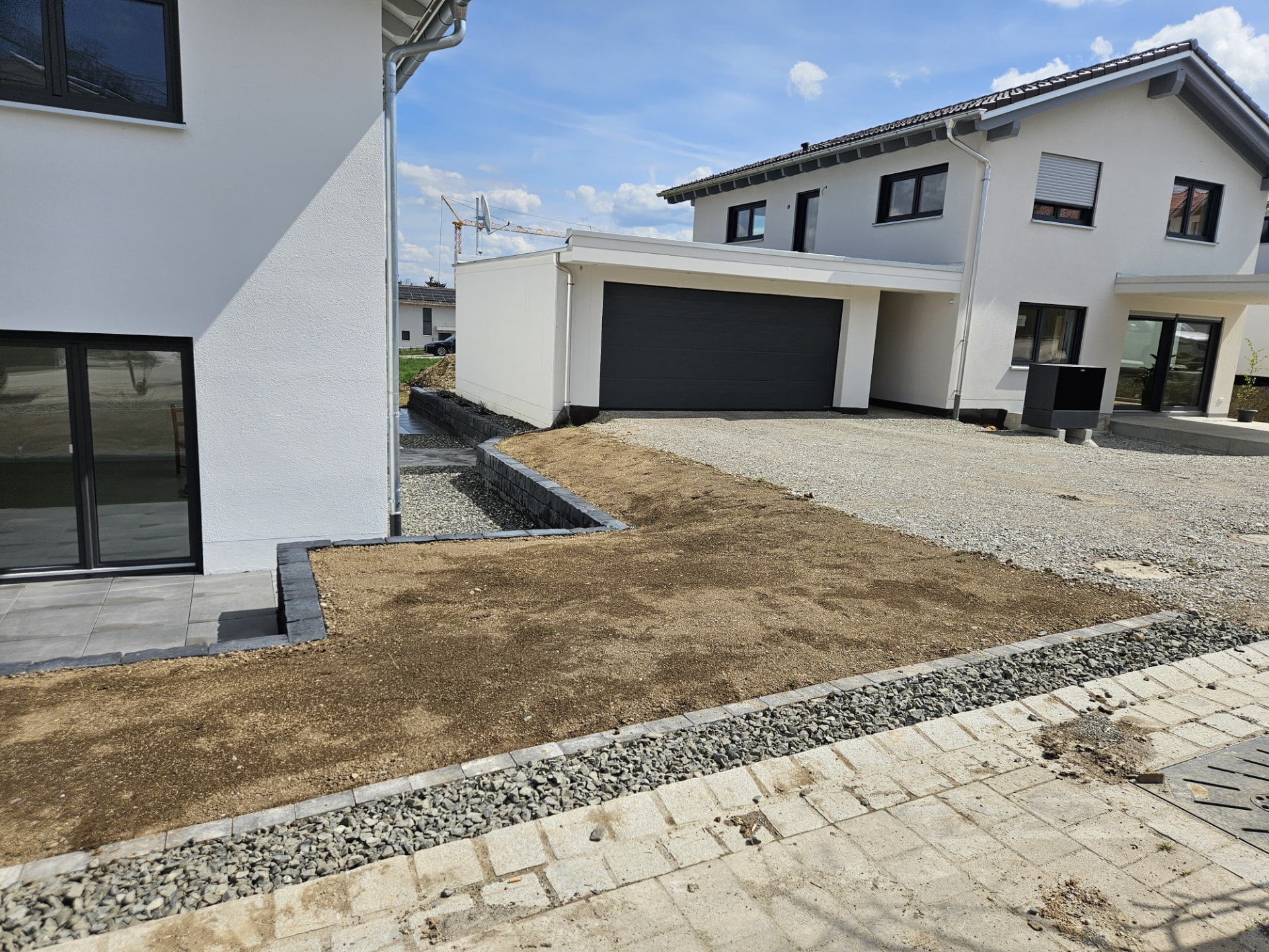 Terrasse mit angrenzenden Mauern in Kempten-Halde